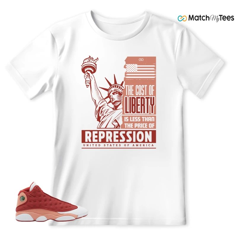 NIKE AIR JORDAN 13 DUNE RED SNEAKER Matching Tees t-shirt