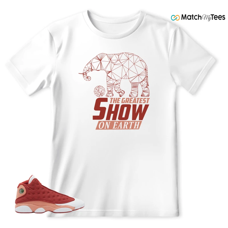 NIKE AIR JORDAN 13 DUNE RED SNEAKER Matching Tees t-shirt