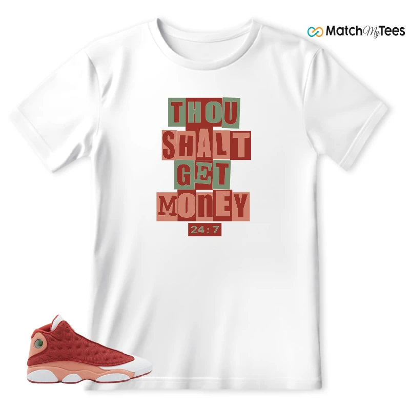 NIKE AIR JORDAN 13 DUNE RED SNEAKER Matching Tees t-shirt