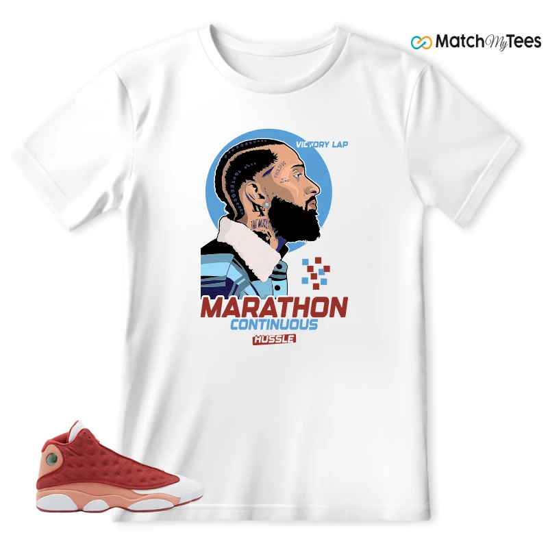NIKE AIR JORDAN 13 DUNE RED SNEAKER Matching Tees t-shirt