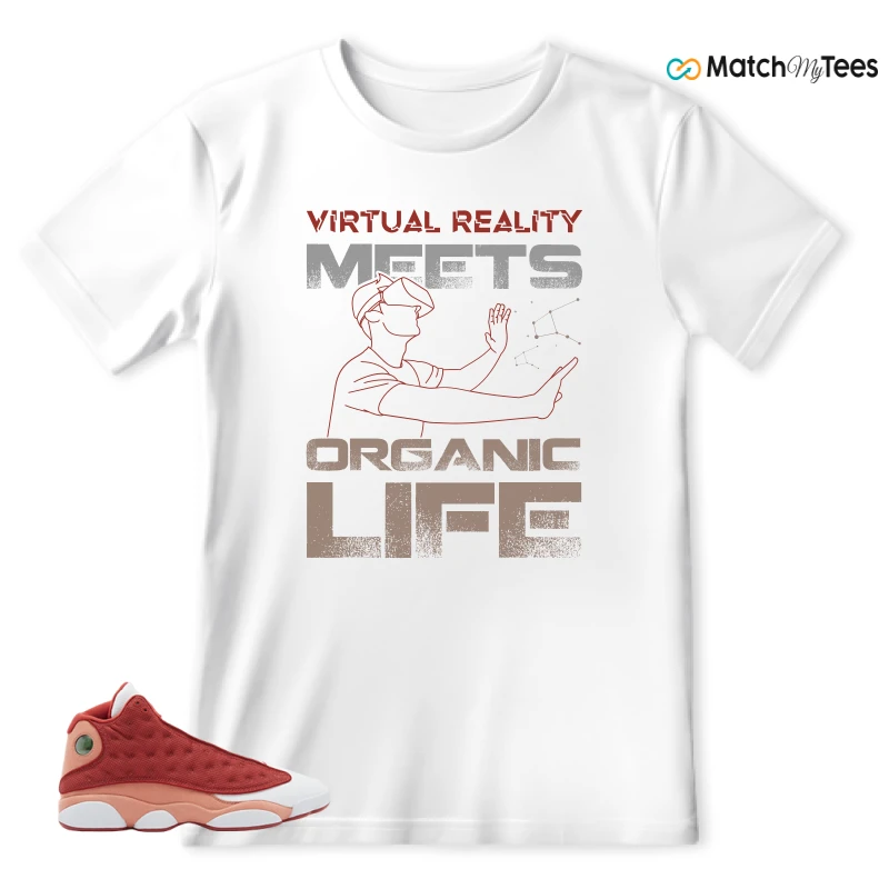NIKE AIR JORDAN 13 DUNE RED SNEAKER Matching Tees t-shirt