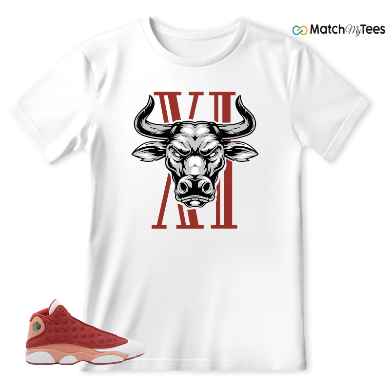 NIKE AIR JORDAN 13 DUNE RED SNEAKER Matching Tees t-shirt