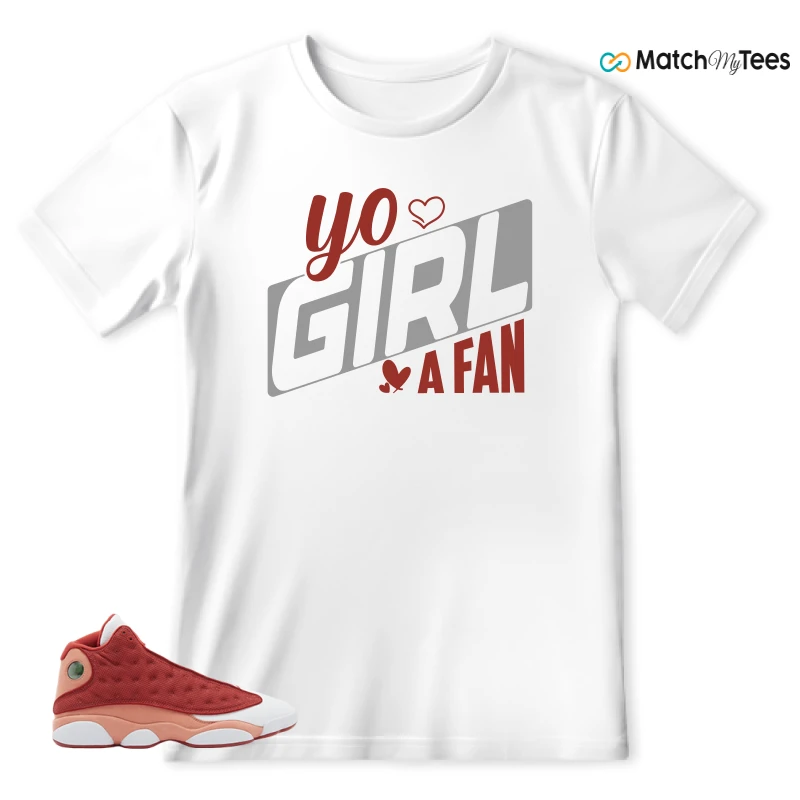NIKE AIR JORDAN 13 DUNE RED SNEAKER Matching Tees t-shirt