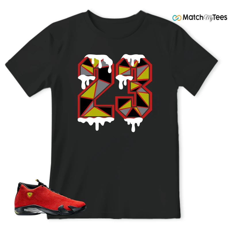 NIKE AIR JORDAN 14 FERRARI SNEAKER Matching Tees t-shirt