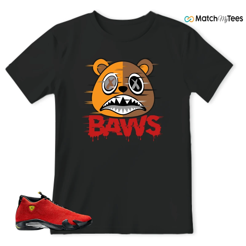 NIKE AIR JORDAN 14 FERRARI SNEAKER Matching Tees T-shirt for Men