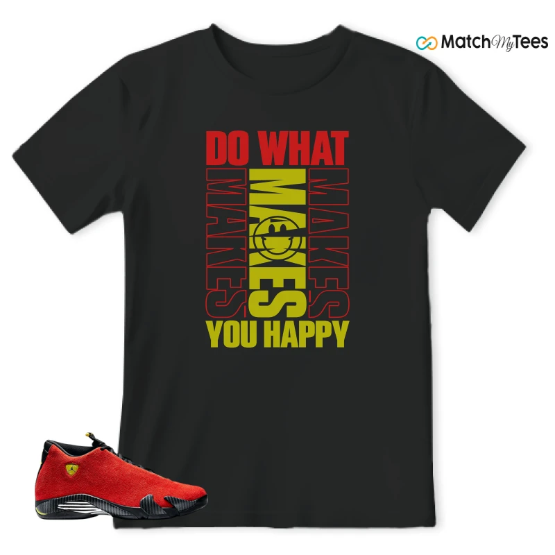 NIKE AIR JORDAN 14 FERRARI SNEAKER Matching Tees t-shirt
