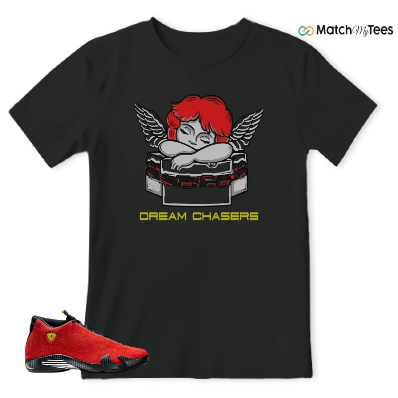 NIKE AIR JORDAN 14 FERRARI SNEAKER Matching Tees t-shirt