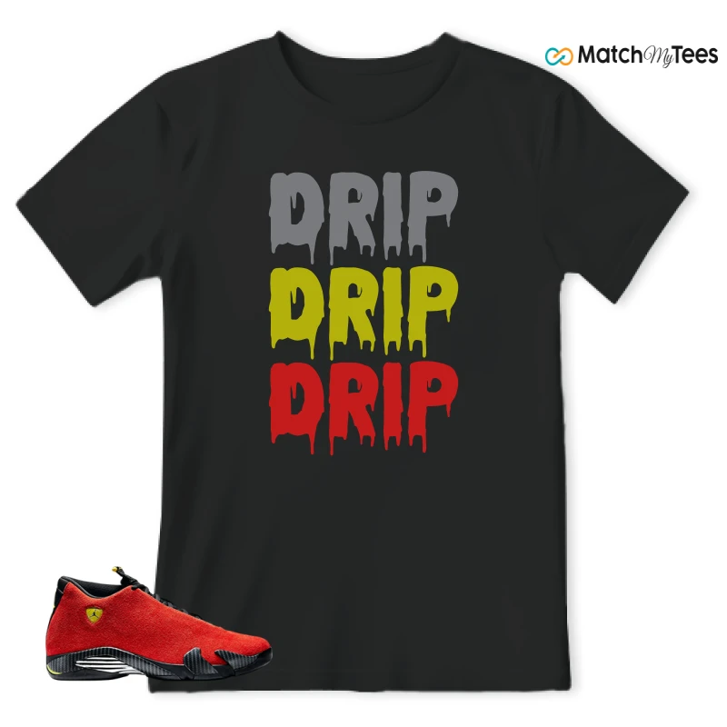 NIKE AIR JORDAN 14 FERRARI SNEAKER Matching Tees t-shirt