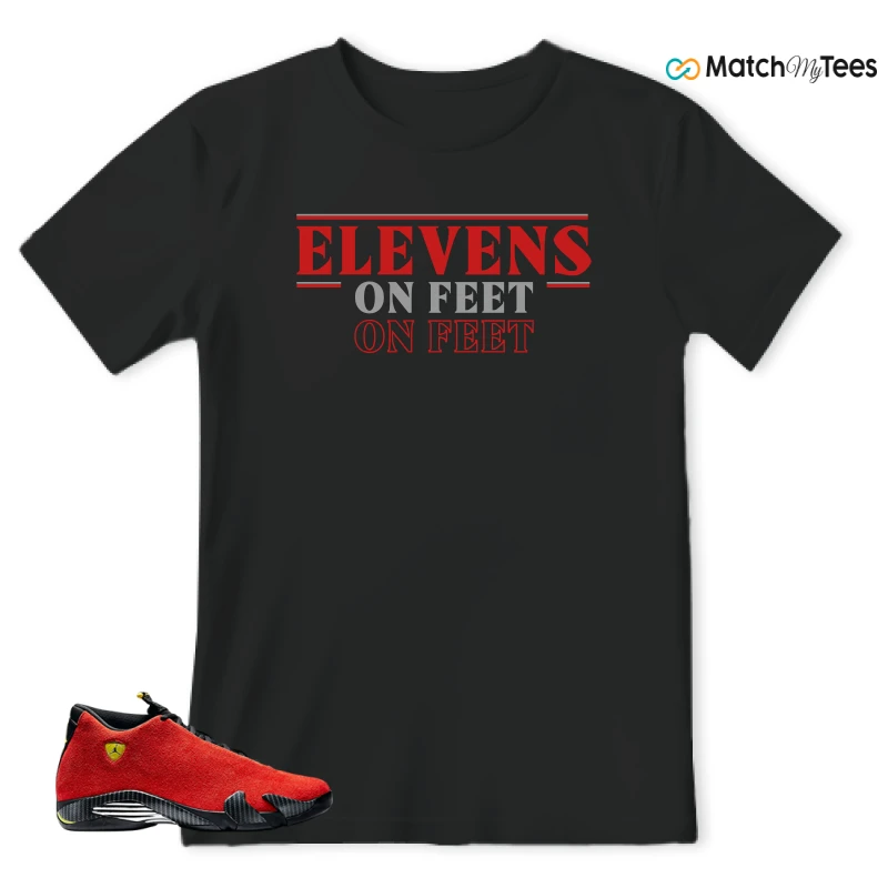NIKE AIR JORDAN 14 FERRARI SNEAKER Matching Tees t-shirt