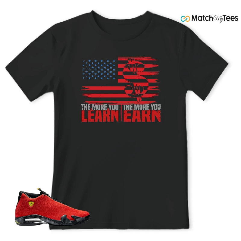 NIKE AIR JORDAN 14 FERRARI SNEAKER Matching Tees t-shirt