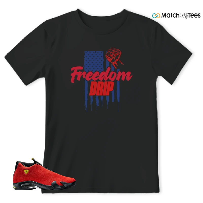 NIKE AIR JORDAN 14 FERRARI SNEAKER Matching Tees t-shirt