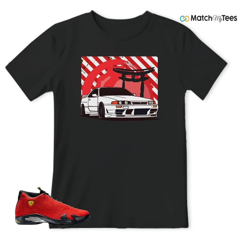 NIKE AIR JORDAN 14 FERRARI SNEAKER Matching Tees t-shirt