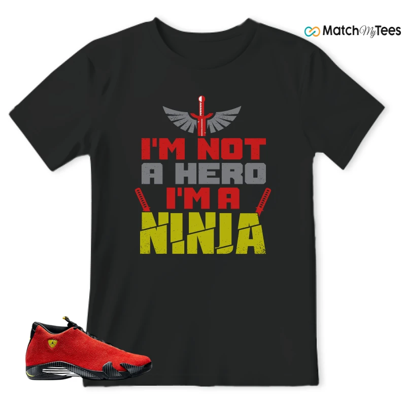 NIKE AIR JORDAN 14 FERRARI SNEAKER Matching Tees t-shirt