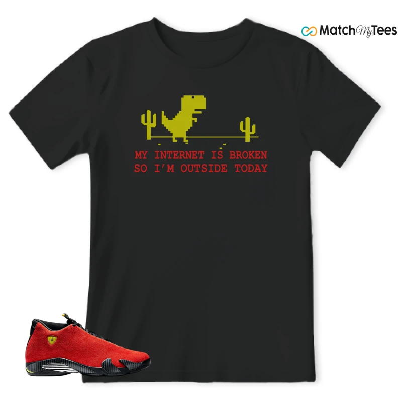 NIKE AIR JORDAN 14 FERRARI SNEAKER Matching Tees t-shirt