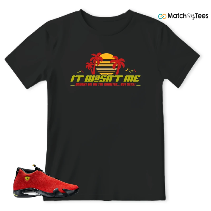 NIKE AIR JORDAN 14 FERRARI SNEAKER Matching Tees t-shirt