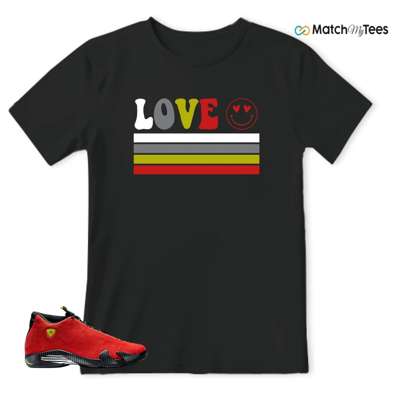 NIKE AIR JORDAN 14 FERRARI SNEAKER Matching Tees t-shirt