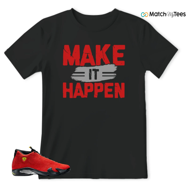 NIKE AIR JORDAN 14 FERRARI SNEAKER Matching Tees t-shirt