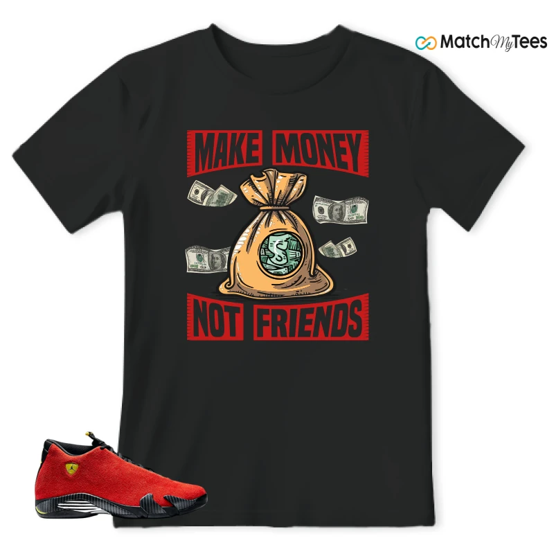 NIKE AIR JORDAN 14 FERRARI SNEAKER Matching Tees t-shirt