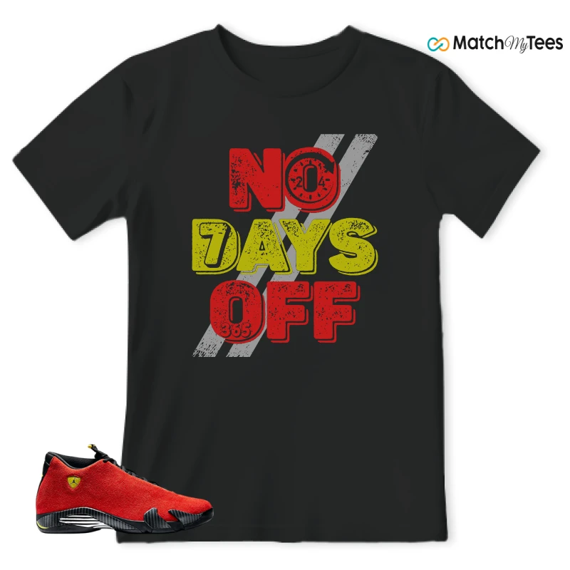 NIKE AIR JORDAN 14 FERRARI SNEAKER Matching Tees t-shirt