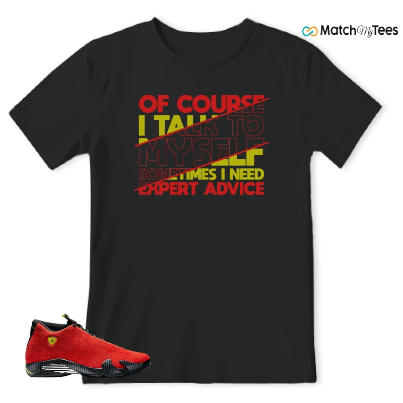 NIKE AIR JORDAN 14 FERRARI SNEAKER Matching Tees T-shirt for Men