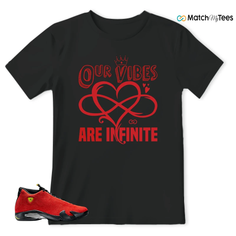 NIKE AIR JORDAN 14 FERRARI SNEAKER Matching Tees t-shirt