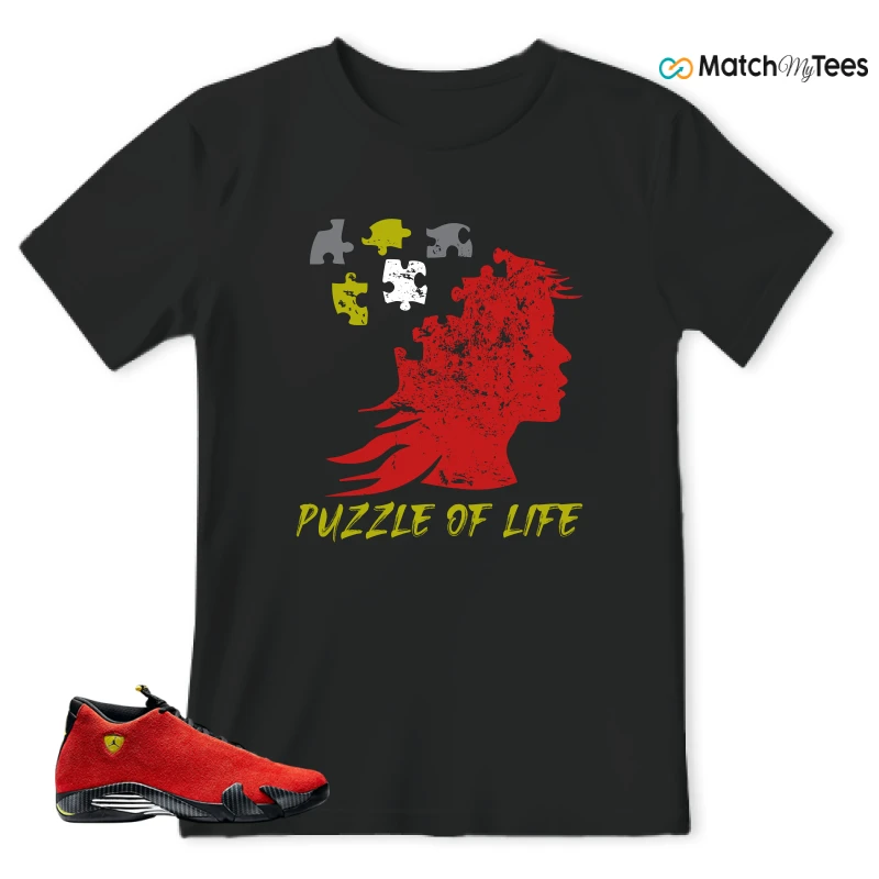 NIKE AIR JORDAN 14 FERRARI SNEAKER Matching Tees t-shirt