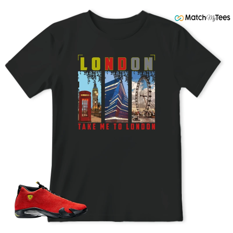 NIKE AIR JORDAN 14 FERRARI SNEAKER Matching Tees t-shirt