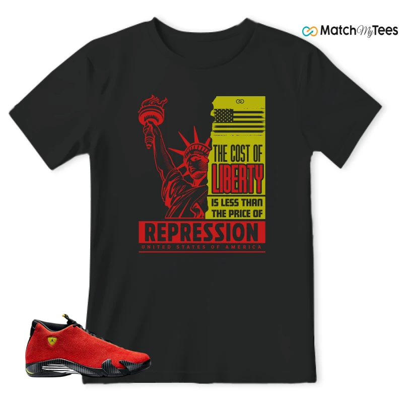 NIKE AIR JORDAN 14 FERRARI SNEAKER Matching Tees t-shirt
