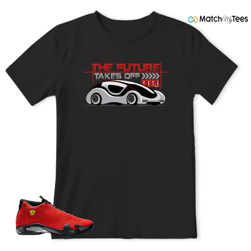 NIKE AIR JORDAN 14 FERRARI SNEAKER Matching Tees t-shirt