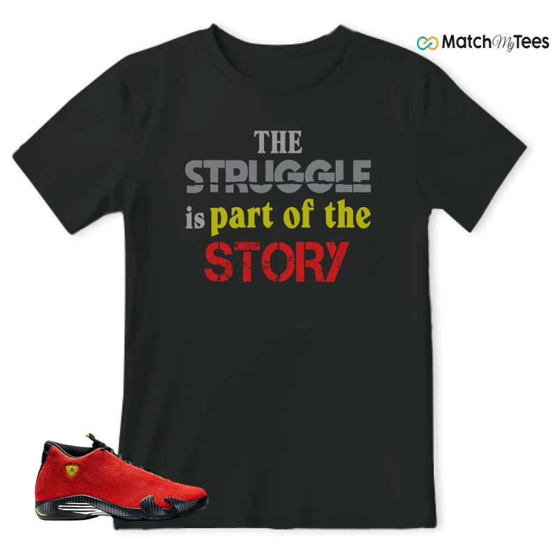NIKE AIR JORDAN 14 FERRARI SNEAKER Matching Tees t-shirt