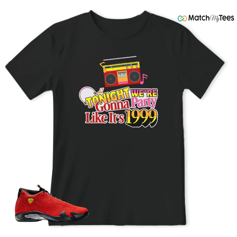 NIKE AIR JORDAN 14 FERRARI SNEAKER Matching Tees t-shirt