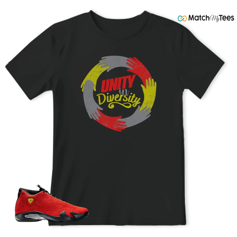 NIKE AIR JORDAN 14 FERRARI SNEAKER Matching Tees t-shirt