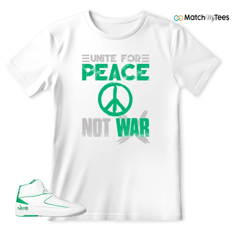 NIKE AIR JORDAN 2 RETRO LUCKY GREEN SNEAKER Matching Tees t-shirt