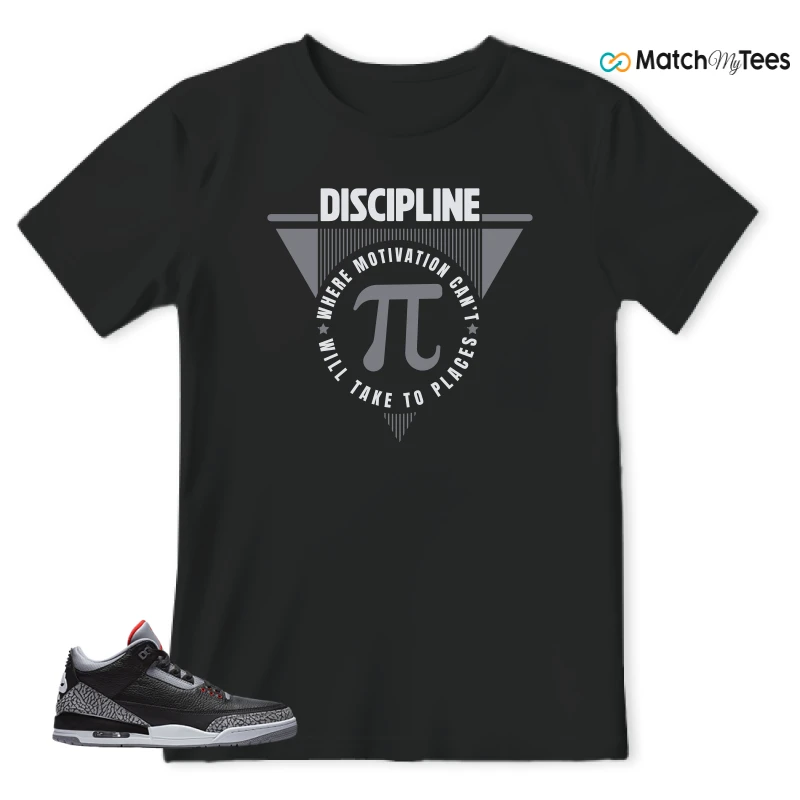 NIKE AIR JORDAN 3 BLACK CEMENT REIMAGINED SNEAKER Matching Tees t-shirt