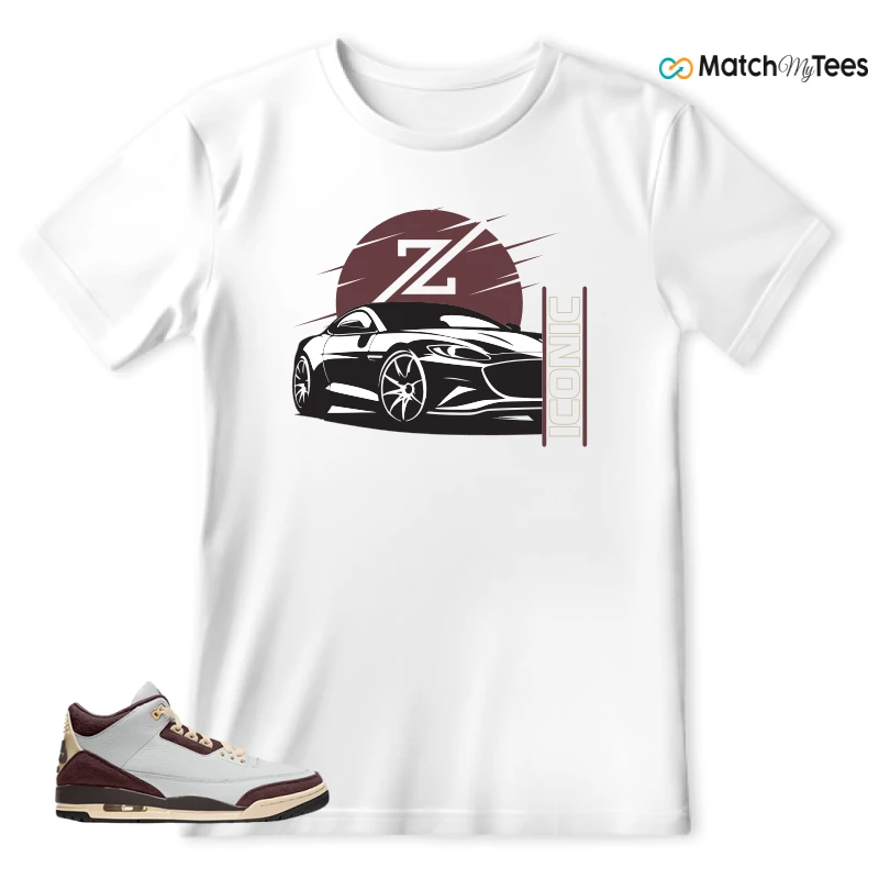 NIKE AIR JORDAN 3 RETRO OG SP X A MA MANIÉRE BURGUNDY CRUSH SNEAKER Matching Tees t-shirt