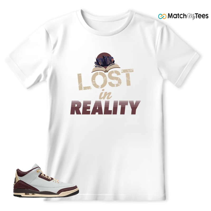 NIKE AIR JORDAN 3 RETRO OG SP X A MA MANIÉRE BURGUNDY CRUSH SNEAKER Matching Tees t-shirt