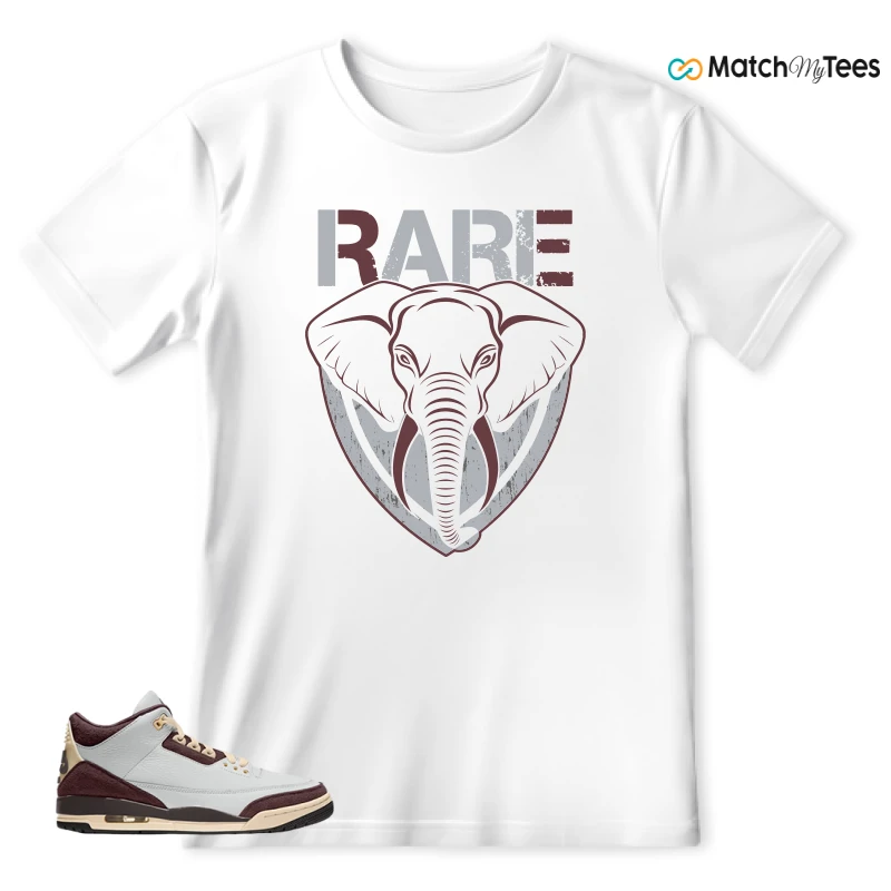 NIKE AIR JORDAN 3 RETRO OG SP X A MA MANIÉRE BURGUNDY CRUSH SNEAKER Matching Tees t-shirt