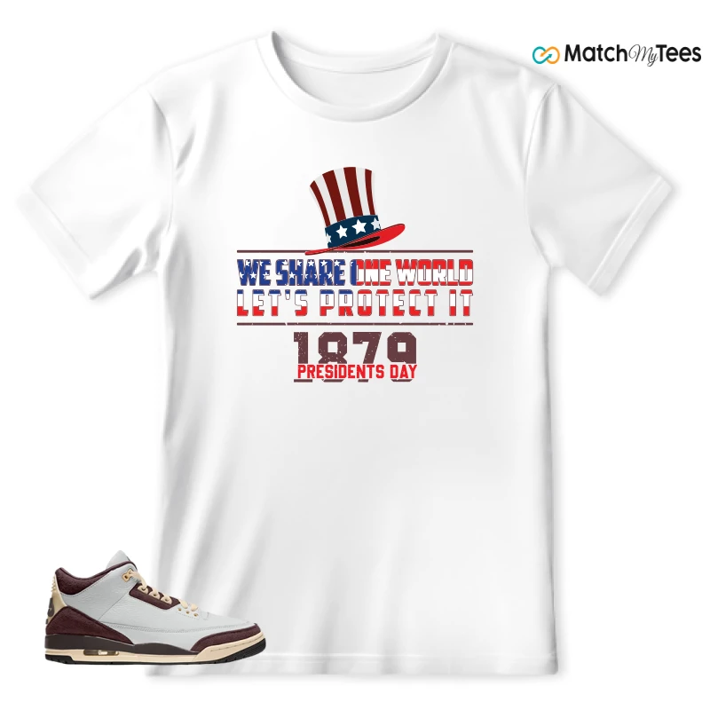 NIKE AIR JORDAN 3 RETRO OG SP X A MA MANIÉRE BURGUNDY CRUSH SNEAKER Matching Tees t-shirt