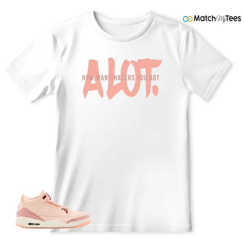 NIKE AIR JORDAN 3 RETRO VALENTINE'S DAY SNEAKER Matching Tees t-shirt