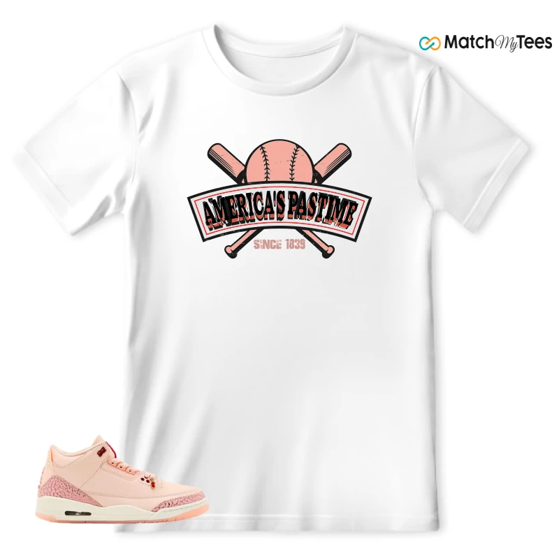 NIKE AIR JORDAN 3 RETRO VALENTINE'S DAY SNEAKER Matching Tees t-shirt