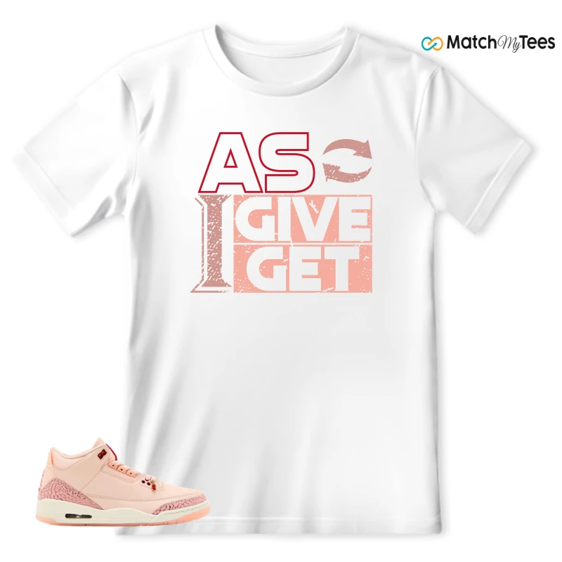 NIKE AIR JORDAN 3 RETRO VALENTINE'S DAY SNEAKER Matching Tees T-shirt for Men