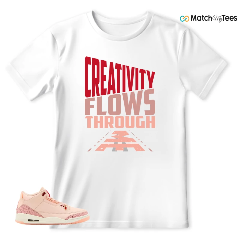 NIKE AIR JORDAN 3 RETRO VALENTINE'S DAY SNEAKER Matching Tees t-shirt