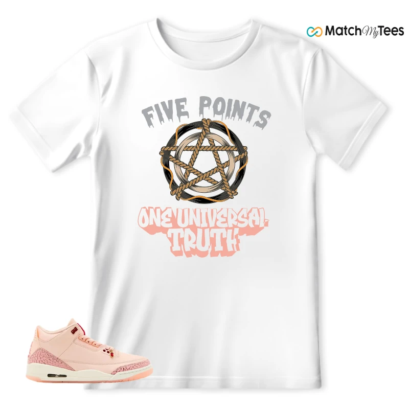 NIKE AIR JORDAN 3 RETRO VALENTINE'S DAY SNEAKER Matching Tees T-shirt for Men