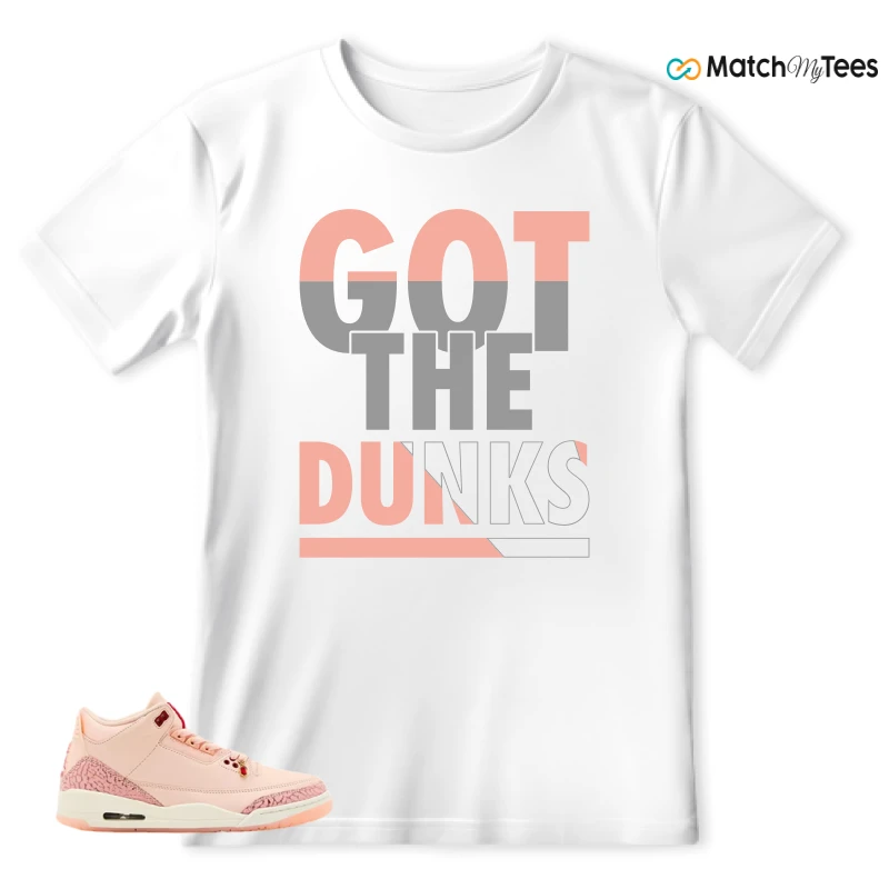 NIKE AIR JORDAN 3 RETRO VALENTINE'S DAY SNEAKER Matching Tees t-shirt