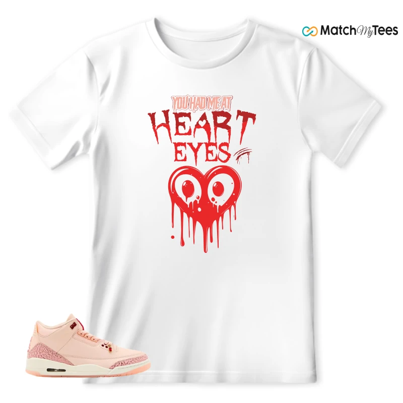 NIKE AIR JORDAN 3 RETRO VALENTINE'S DAY SNEAKER Matching Tees t-shirt