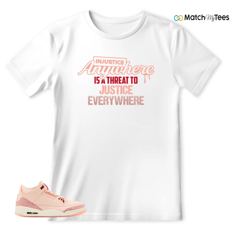 NIKE AIR JORDAN 3 RETRO VALENTINE'S DAY SNEAKER Matching Tees t-shirt
