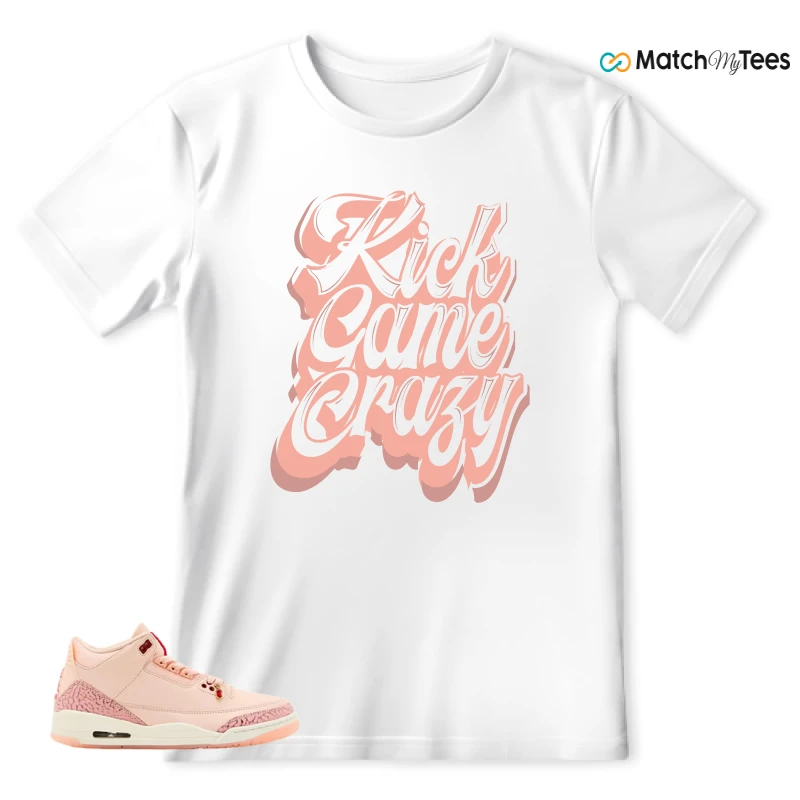 NIKE AIR JORDAN 3 RETRO VALENTINE'S DAY SNEAKER Matching Tees t-shirt