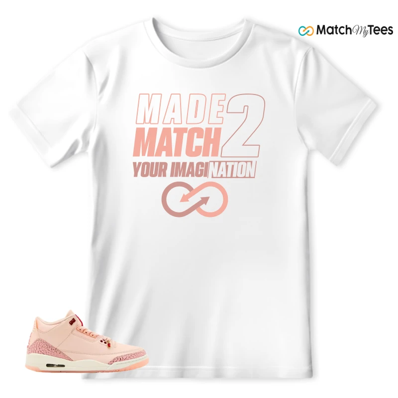NIKE AIR JORDAN 3 RETRO VALENTINE'S DAY SNEAKER Matching Tees t-shirt