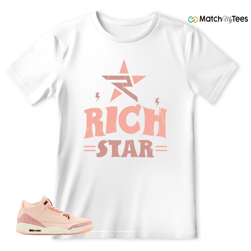 NIKE AIR JORDAN 3 RETRO VALENTINE'S DAY SNEAKER Matching Tees t-shirt