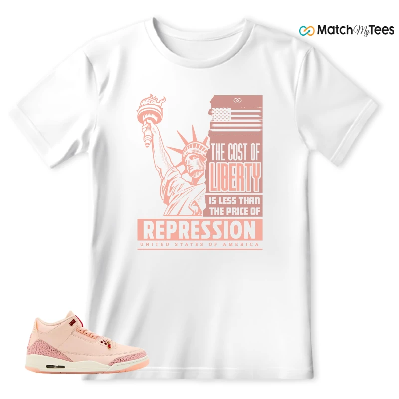NIKE AIR JORDAN 3 RETRO VALENTINE'S DAY SNEAKER Matching Tees t-shirt